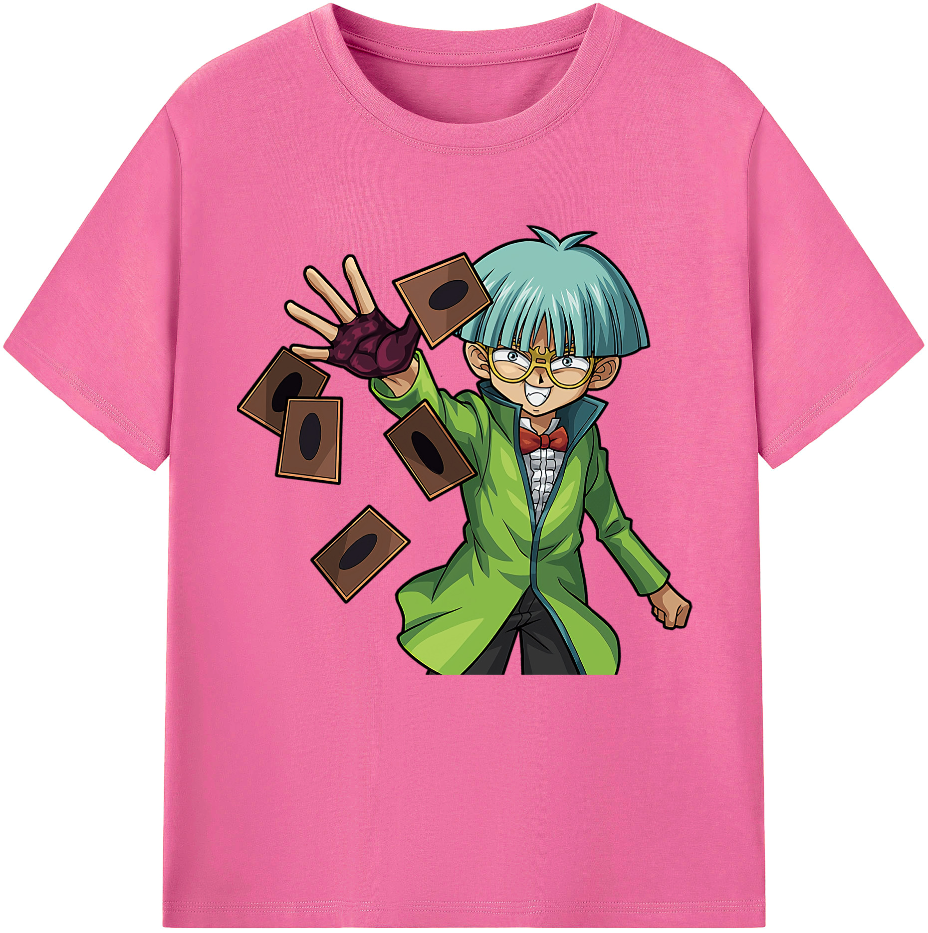 （画像用） 遊☆戯☆王 Yu-Gi-Oh! レディースカジュアルプリントTシャツ（綿100％）